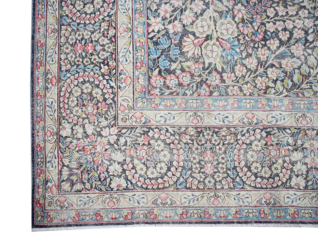 Handwoven Vintage Persian Kerman Rug | 379 x 292 cm | 12'6" x 9'7" - Najaf Rugs & Textile