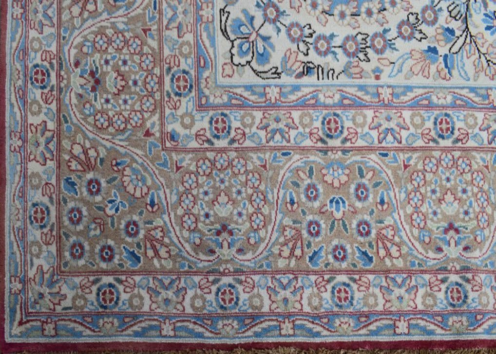 Handwoven Vintage Persian Kerman Rug | 386 x 300 cm | 12'6" x 9'8" - Najaf Rugs & Textile