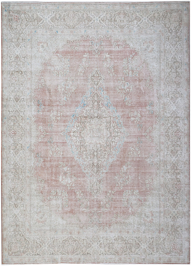 Handwoven Vintage Persian Kerman Rug | 391 x 292 cm | 12'10" x 9'7" - Najaf Rugs & Textile