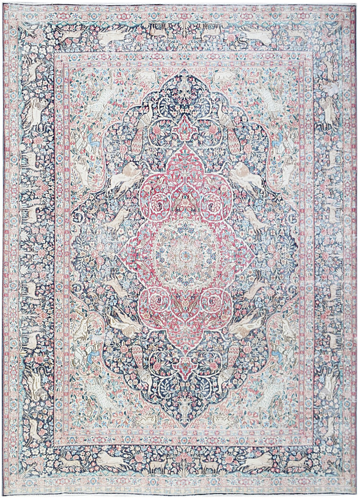 Handwoven Vintage Persian Kerman Rug | 392 x 295 cm | 12'11" x 9'8" - Najaf Rugs & Textile