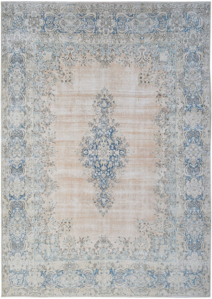 Handwoven Vintage Persian Kerman Rug | 392 x 296 cm | 12'11" x 9'9" - Najaf Rugs & Textile