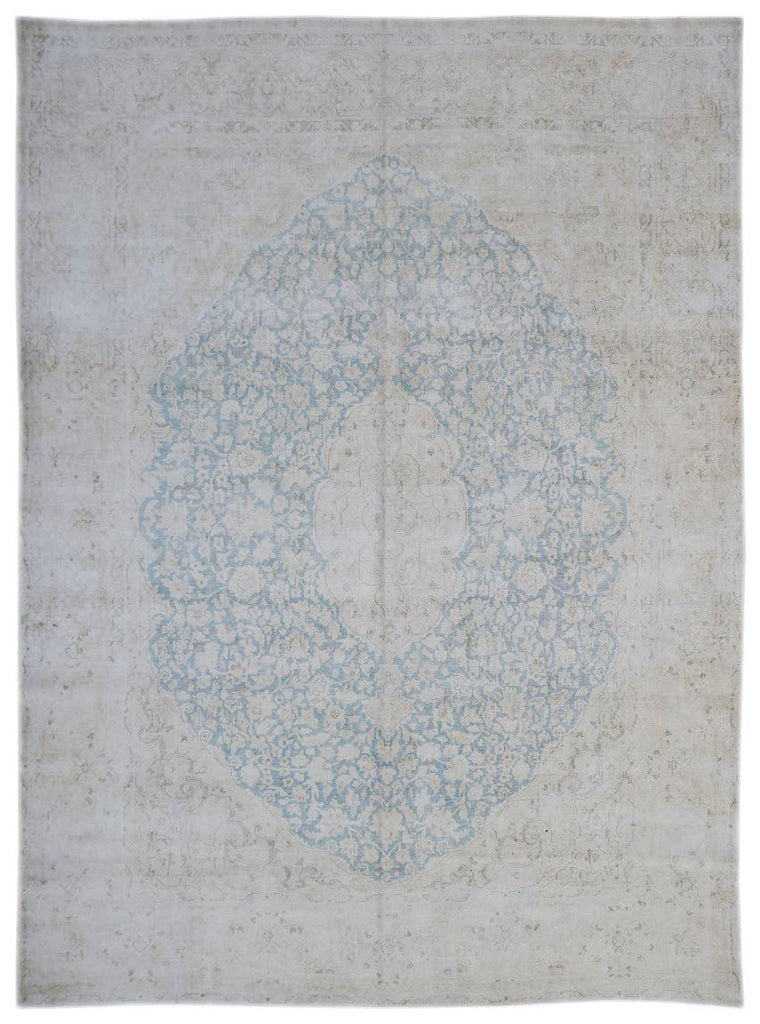 Handwoven Vintage Persian Kerman Rug | 393 x 288 cm | 12'11" x 9'5" - Najaf Rugs & Textile