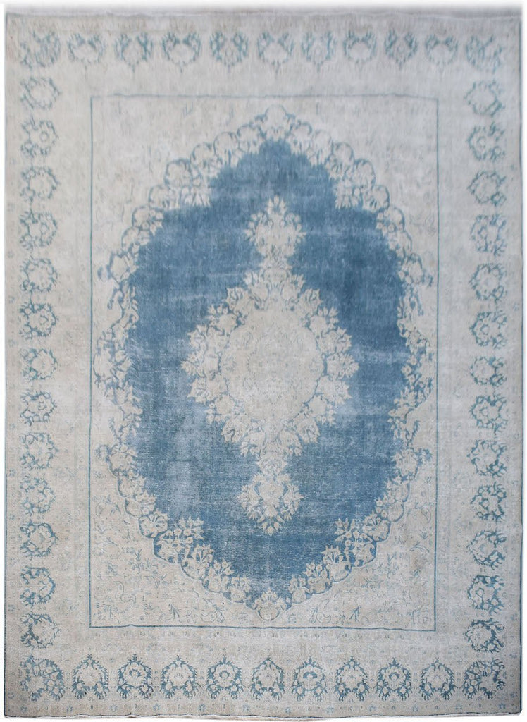 Handwoven Vintage Persian Kerman Rug | 400 x 298 cm | 13'2" x 9'10" - Najaf Rugs & Textile