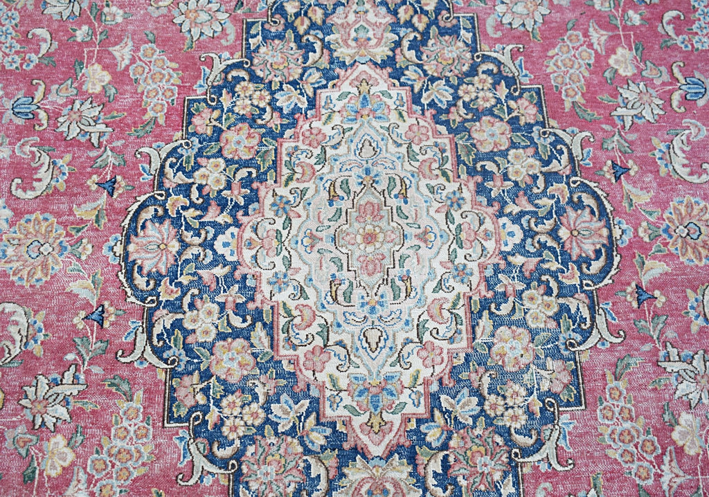 Handwoven Vintage Persian Kerman Rug | 449 x 346 cm | 14'9" x 11'5" - Najaf Rugs & Textile
