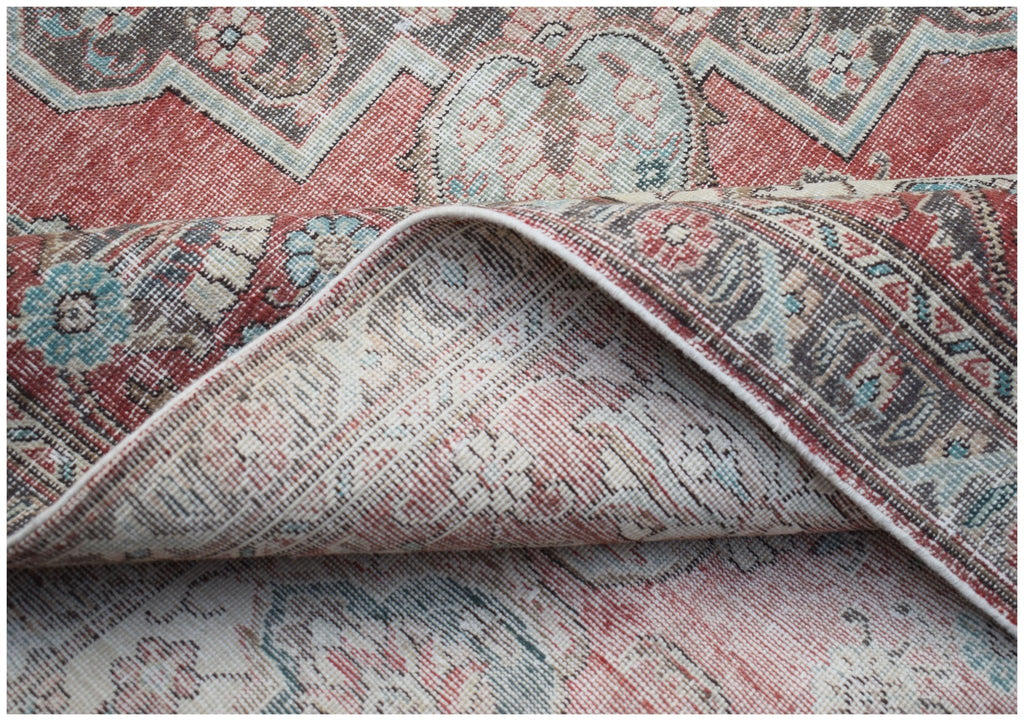 Handwoven Vintage Persian Tabriz Rug | 389 x 288 cm | 12'9" x 9'5" - Najaf Rugs & Textile