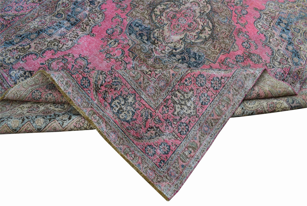 Handwoven Vintage Persian Tabriz Rug | 390 x 294 cm | 12'8" x 9'6" - Najaf Rugs & Textile