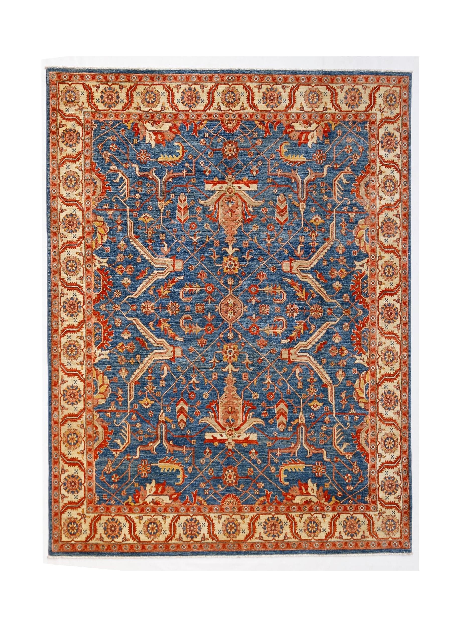 High Quality Handmade Afghan Chobi Rug | 296 x 249 cm | 9'9" x 8'2" - Najaf Rugs & Textile