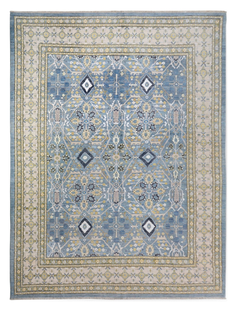 High Quality Handmade Afghan Chobi Rug | 299 x 248 cm | 9'8" x 8'13" - Najaf Rugs & Textile