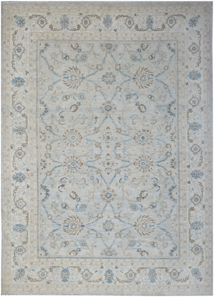High Quality Handmade Transitional Afghan Rug | 322 x 239 cm | 10'7" x 7'10" - Najaf Rugs & Textile