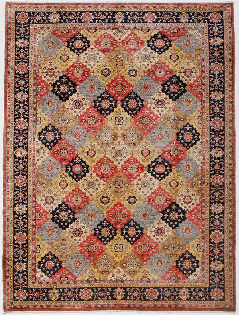 High Quality Handwoven Afghan Chobi Rug | 281 x 202 cm | 9'3" x 6'8" - Najaf Rugs & Textile