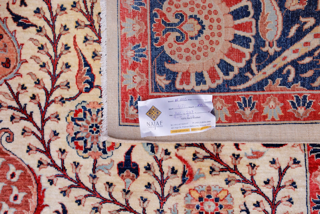 High Quality Handwoven Afghan Chobi Rug | 301 x 247 cm | 9'11" x 8'2" - Najaf Rugs & Textile
