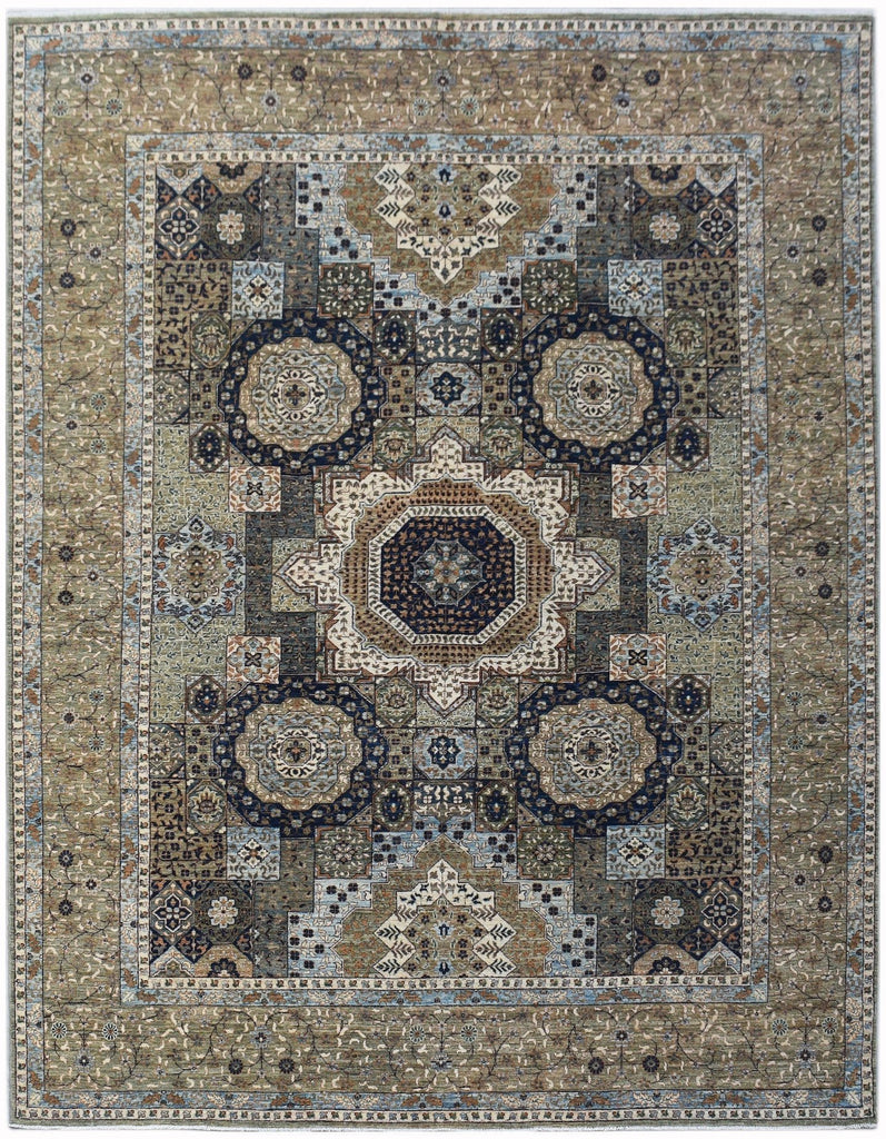 High Quality Handwoven Chobi Mamluk Rug | 304 x 245 cm | 10' x 8' - Najaf Rugs & Textile