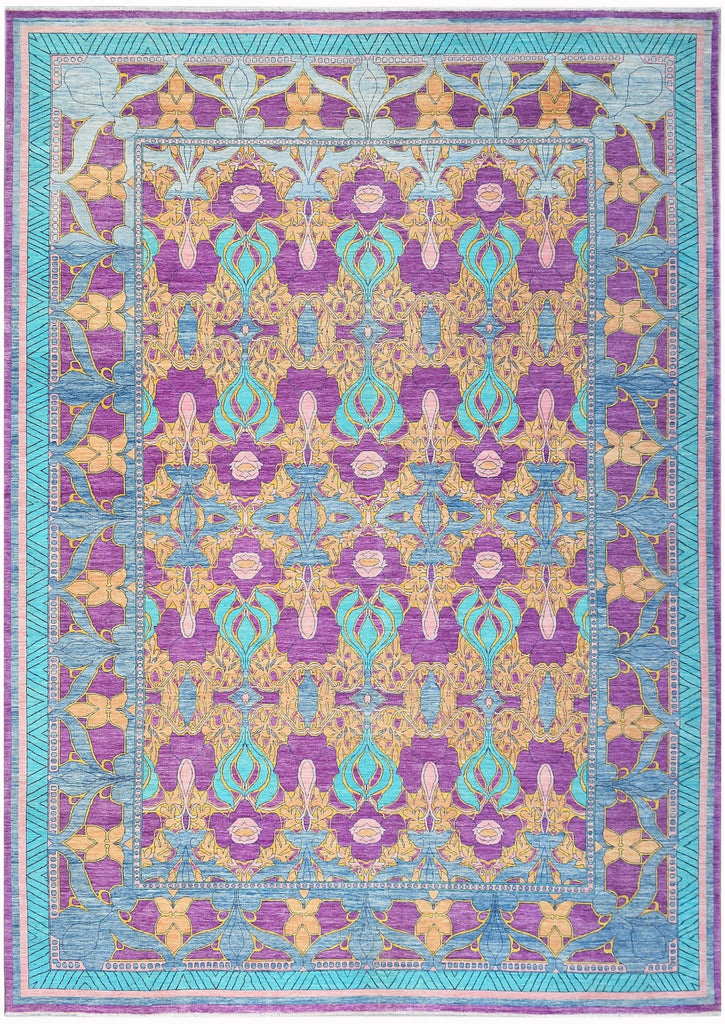 High Quality Handwoven Transitional Afghan Rug | 433 x 308 cm | 14'2" x 10'1" - Najaf Rugs & Textile
