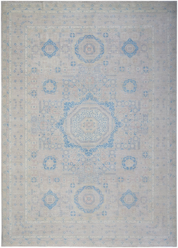 High Quality Handwoven Transitional Mamluk Rug | 418 x 305 cm | 13'9" x 10' - Najaf Rugs & Textile
